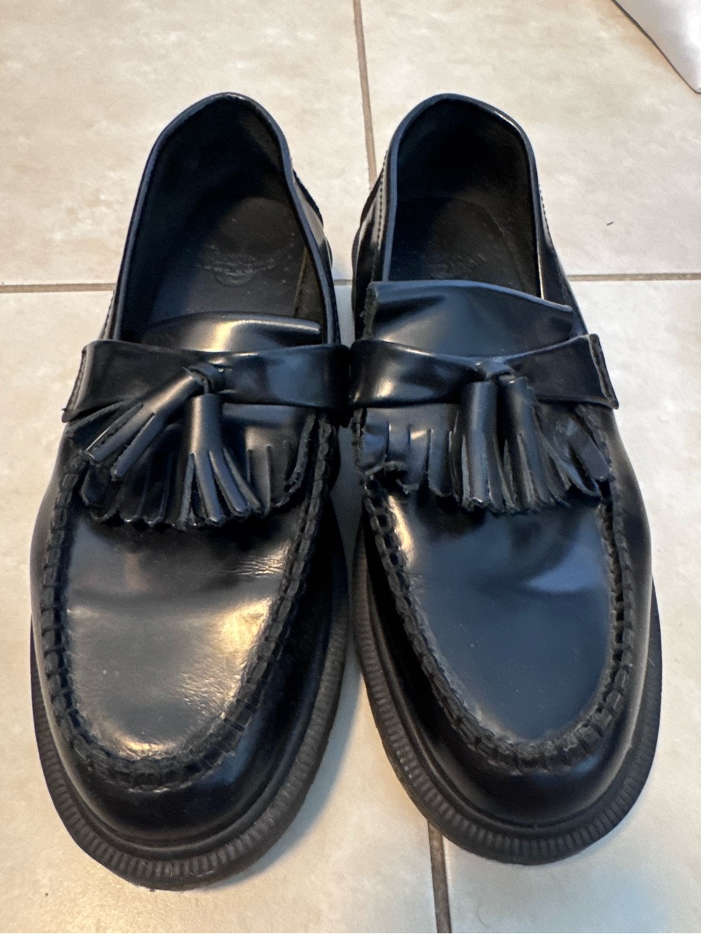 Dr. Martens Black Tassel Penny Loafers